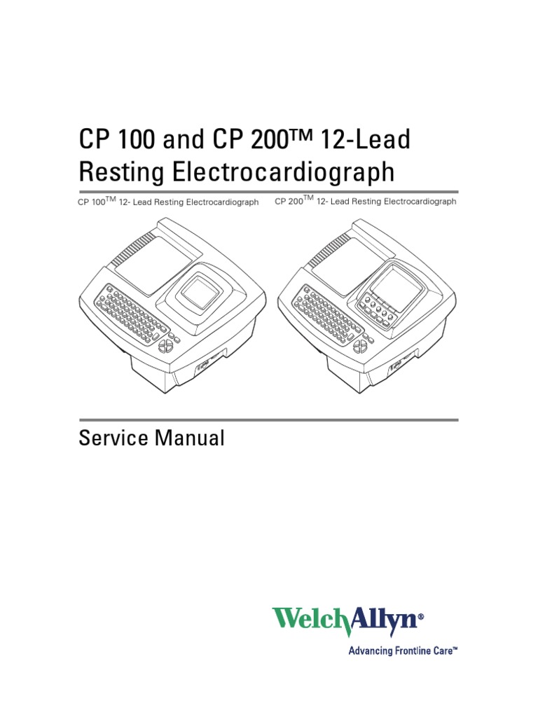 welch allyn cp 20 service manual
