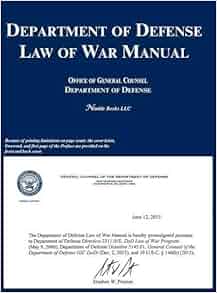 us department of defense law of war manual