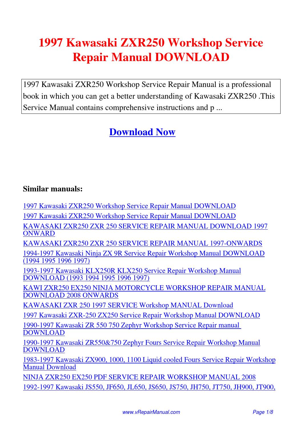 kawasaki z300 workshop manual pdf