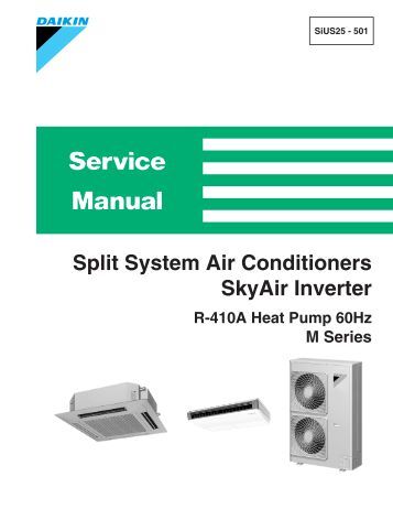 daikin split system air conditioner installation manual pt45