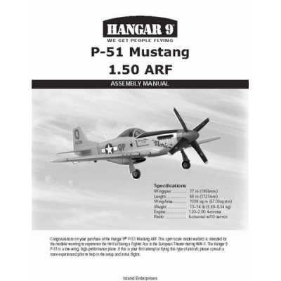 hangar 9 mustang 40 manual