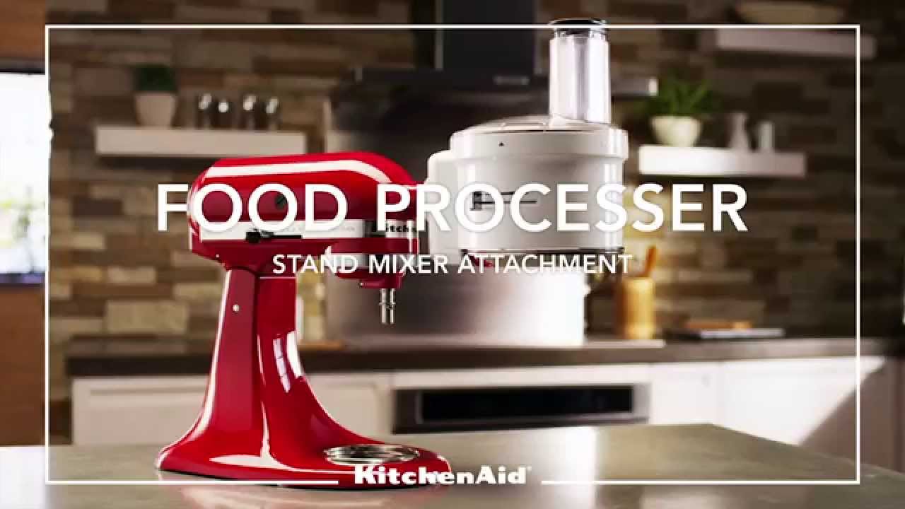 kitchenaid stand mixer food processor attachment manual