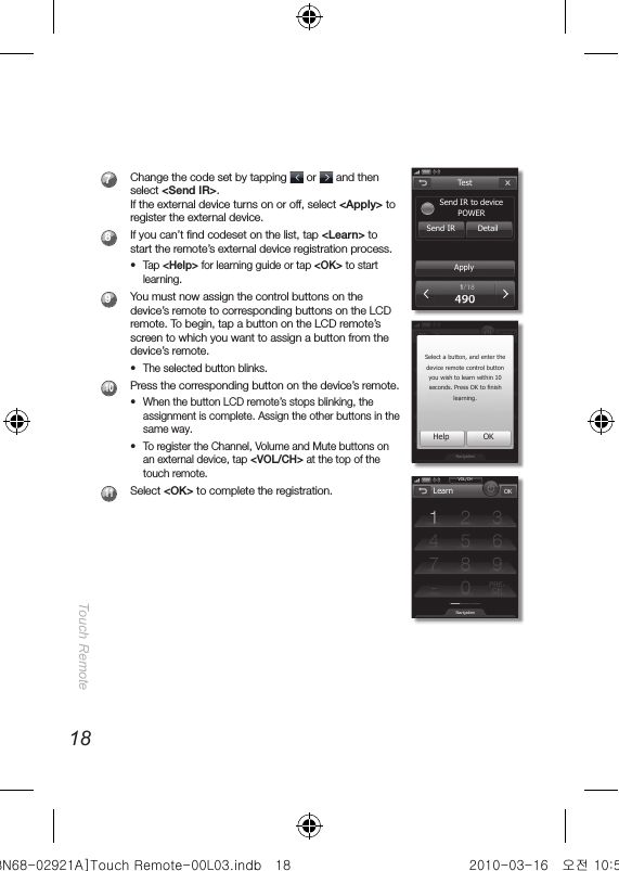samsung bn59-00611a remote control user manual