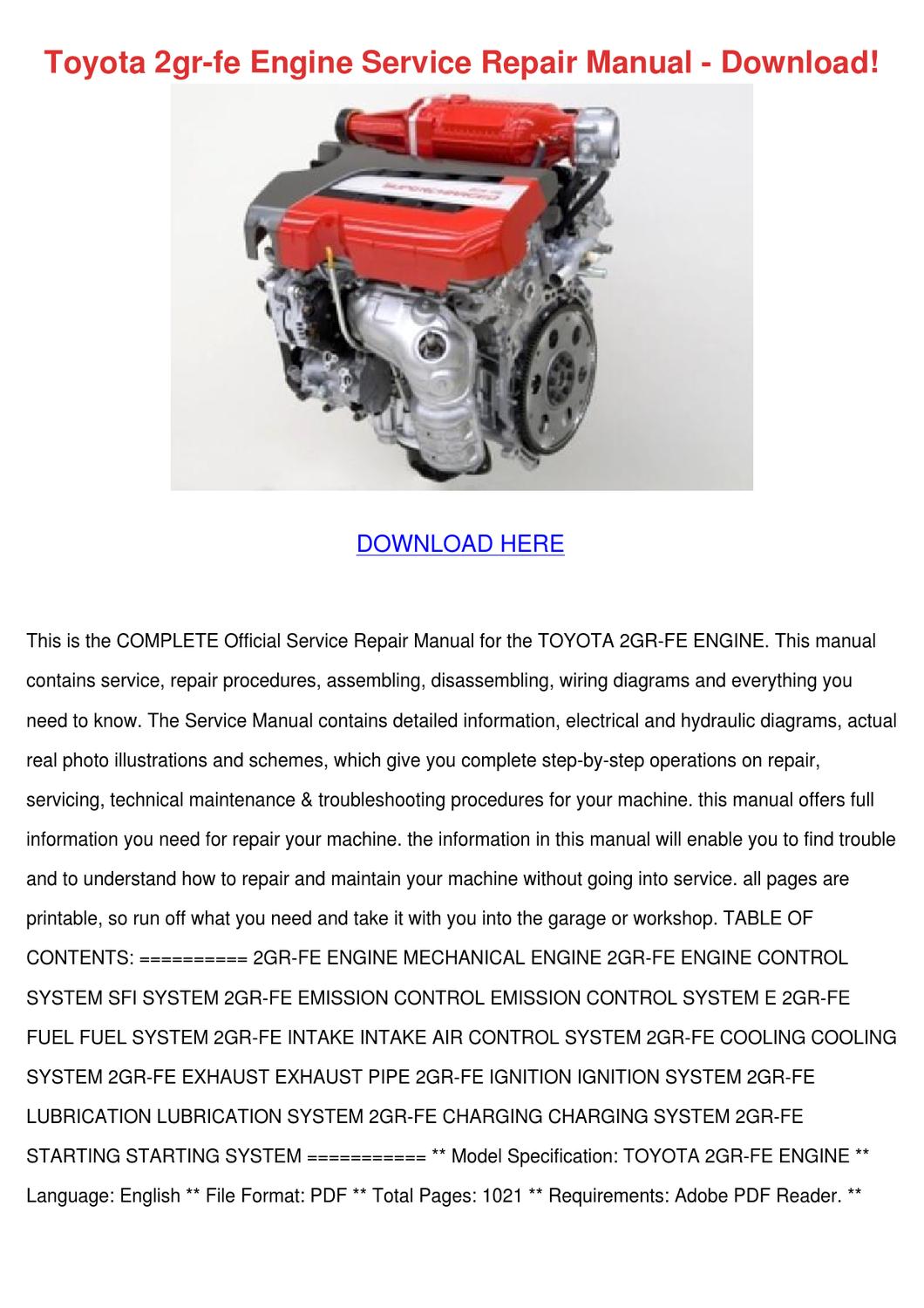 toyota 86 service manual pdf